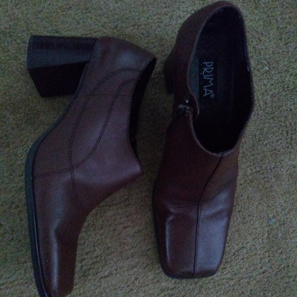 Brown Leather Booties - Picture 6 of 6